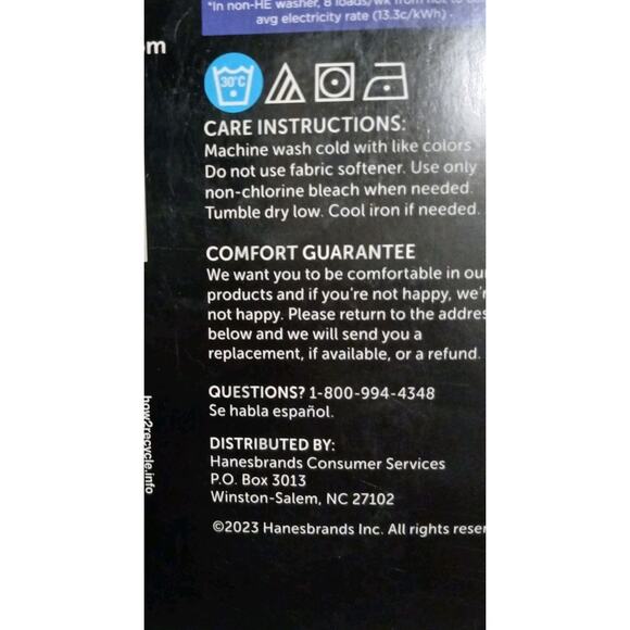 Hanes 3 Pc Boxer Briefs X-Temp Comfort Stretch 2XL Black Gray Cool Odor Control - Picture 10 of 10